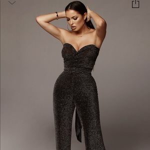 JLUXLABEL BLACK JUMPSUIT M